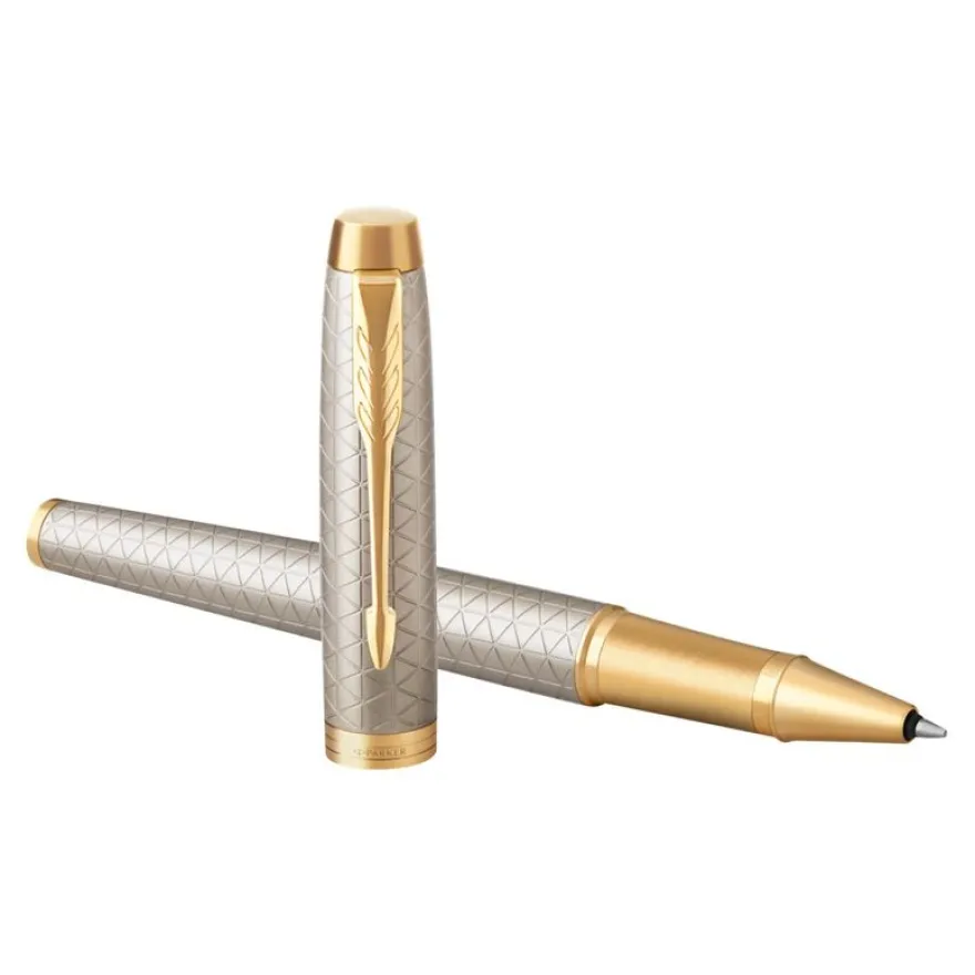 Parker IM Premium - Roller warm grey - pointe 0,7 mm