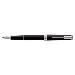 Parker Sonnet - Roller noir mat laqué - pointe fine