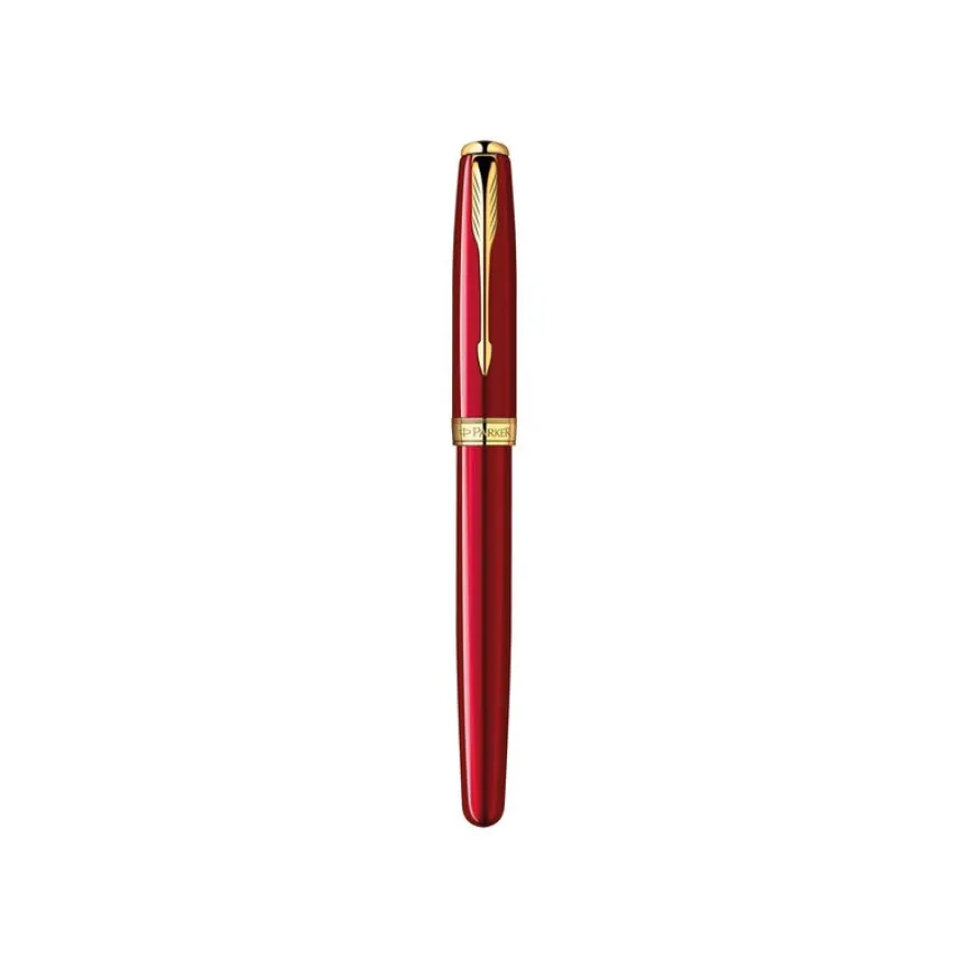 Parker Sonnet - Stylo plume rouge laqué - pointe moyenne