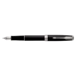 Parker Sonnet - Stylo plume noir laqué - pointe moyenne