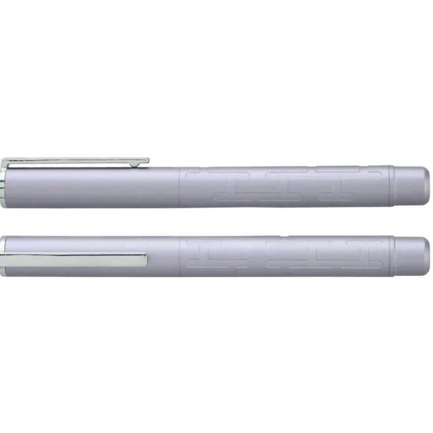 Parure plume + roller HECHTER PARIS "Silhouette Milky Way" coloris violet clair métallisé