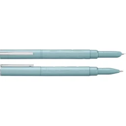 Parure plume + roller HECHTER PARIS "Silhouette Milky Way" coloris bleu clair métallisé