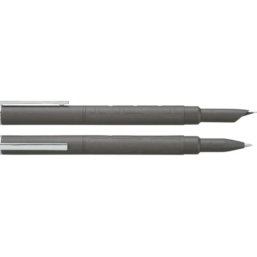 Parure plume + roller HECHTER PARIS "Silhouette Milky Way" coloris gun métallisé