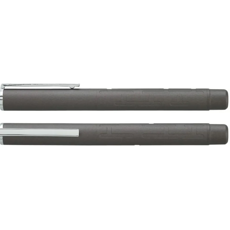 Parure plume + roller HECHTER PARIS "Silhouette Milky Way" coloris gun métallisé