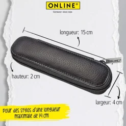 Parure plume/bille Eleganza Diamond Night avec étui cuir