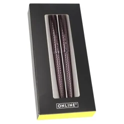 Parure stylo plume/stylo bille Eleganza Diamond Wine