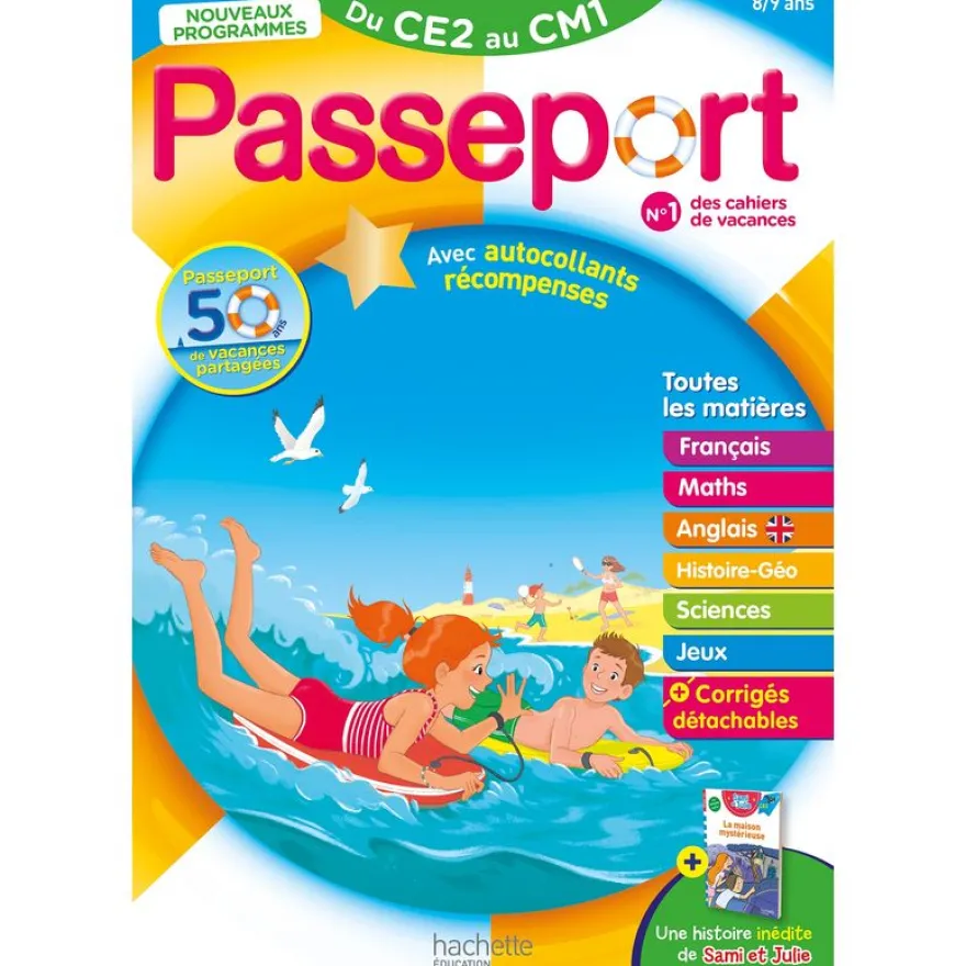 Passeport - Du CE2 au CM1 8/9 ans Cahier de vacances