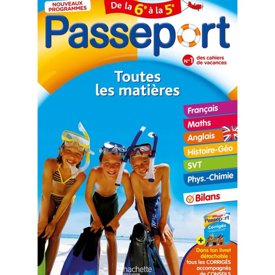 Passeport - Toutes les matières - De la 6e à la 5e - Cahier de vacances