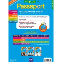 Passeport - Toutes les matières - De la 4e à la 3e - Cahier de vacances