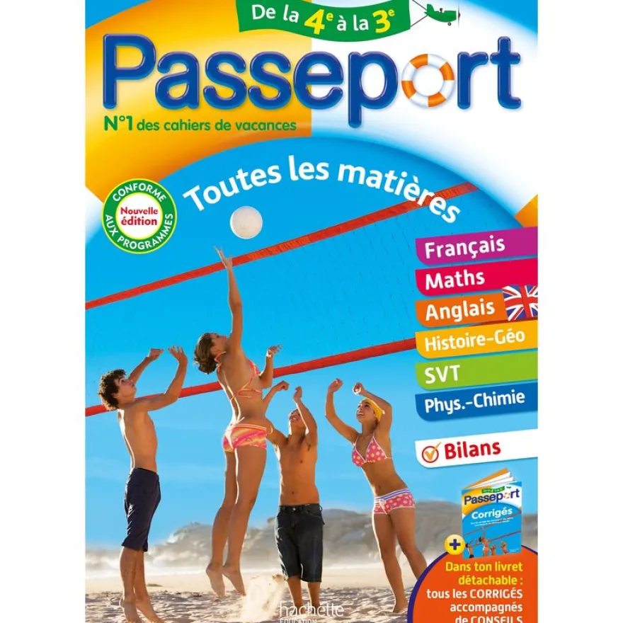 Passeport - Toutes les matières - De la 4e à la 3e - Cahier de vacances