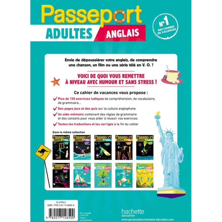 Passeport Adultes - Anglais - Cahier de vacances