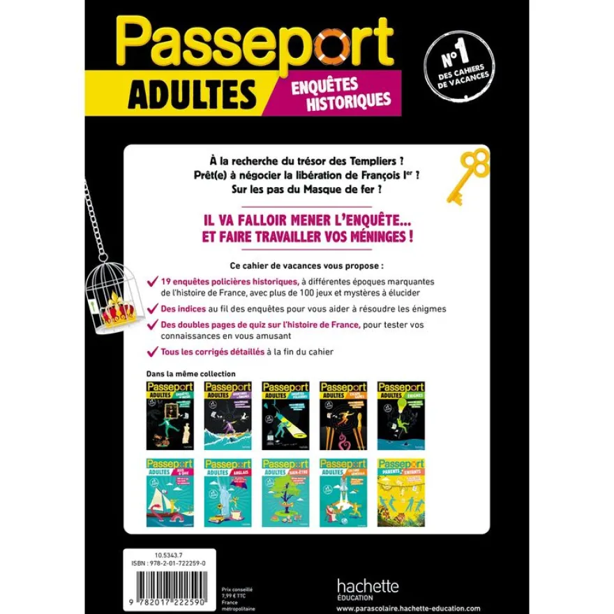 Passeport Adultes - Enquêtes historiques - Cahier de vacances