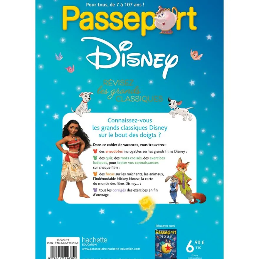 Passeport Disney : révisez les grands classiques ! - Cahier de vacances