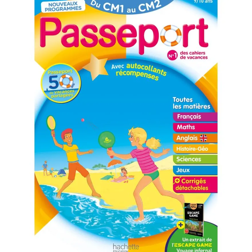 Passeport Du CM1 au CM2 9/10 ans Cahier de vacances
