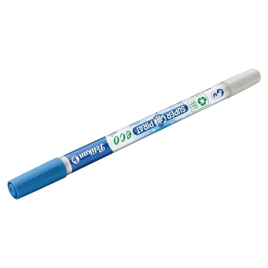 Pelikan Super Pirat Eco - stylo effaceur / de réécriture - bleu