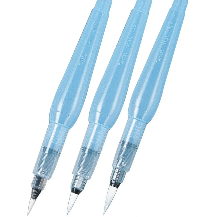 Pentel Arts - Set 3 pinceaux à réservoir d'eau - Calligraphie