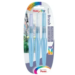 Pentel Arts - Set 3 pinceaux à réservoir d'eau - Calligraphie