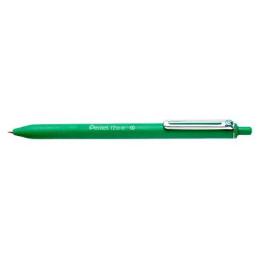 Pentel iZee - Stylo à bille rétractable - vert - 1 mm - pointe large