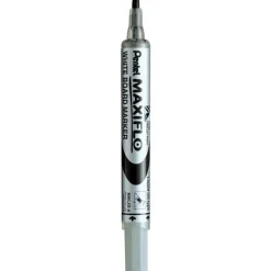 Pentel MAXIFLO - Brosse magnétique et 4 Marqueurs MAXIFLO - pointe ogive moyenne - couleurs assorties