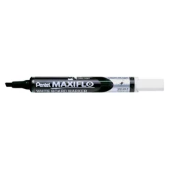Pentel MAXIFLO - Marqueur effaçable - pointe biseau - noir