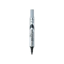 Pentel MAXIFLO - Pack de 12 marqueurs effaçables - pointe ogive - noir
