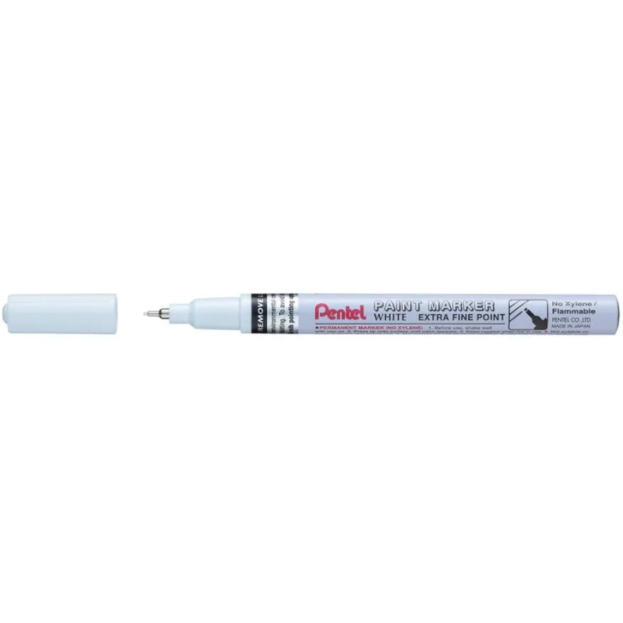 Pentel PAINT SUPER - Marqueur permanent - pointe extra fine - blanc