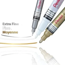 Pentel PAINT SUPER - Marqueur permanent - pointe extra fine - blanc