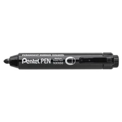 Pentel PEN N50 - Marqueur permanent rétractable - pointe ogive - noir