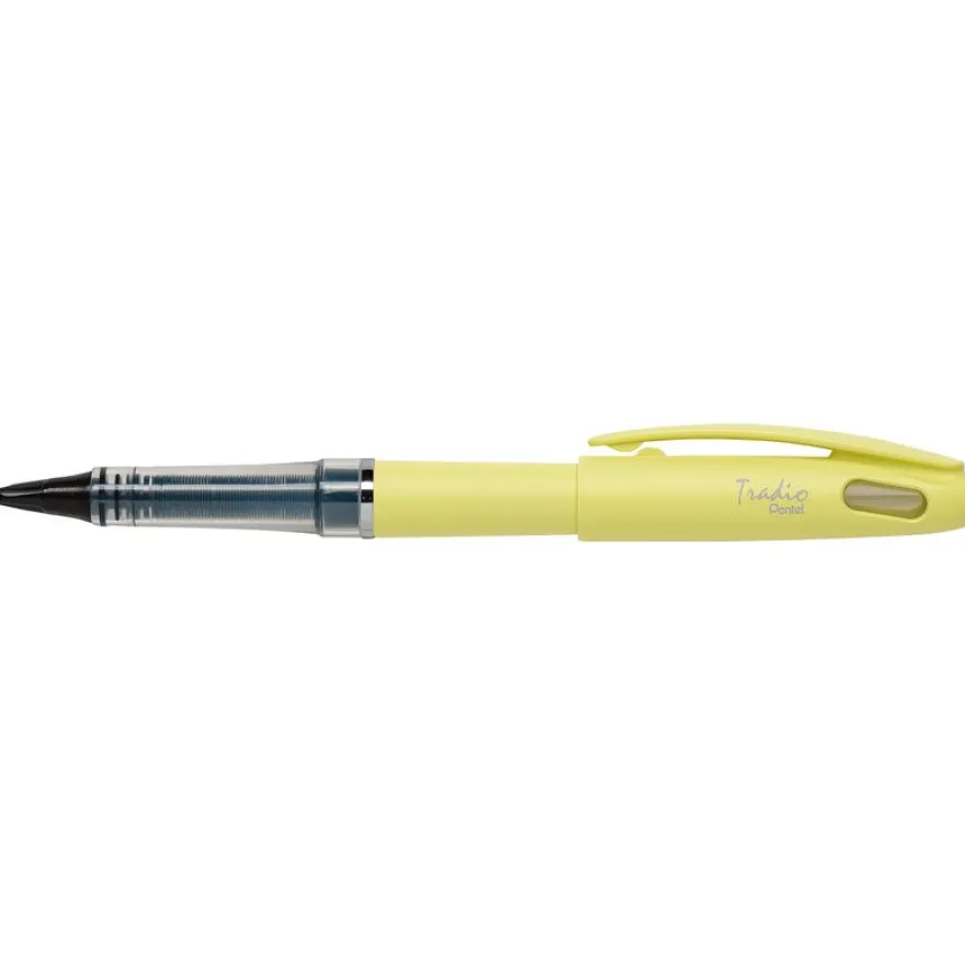 Pentel Tradio Pastel - Feutre plume - corps jaune