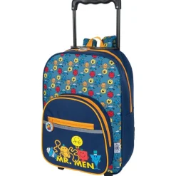 Petit Sac à dos à roulettes Monsieur Madame - 1 compartiment - mr men - Oberthur