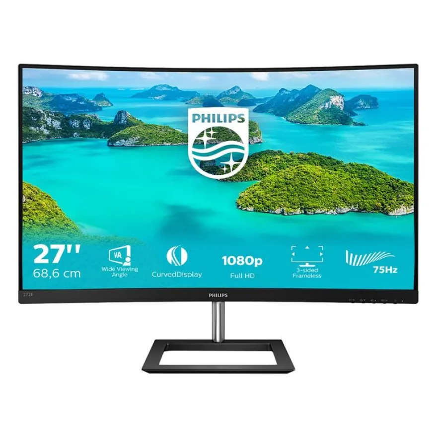 Philips E-line 272E1CA - Ecran LED - Incurvé - Full HD 1920 x 1080