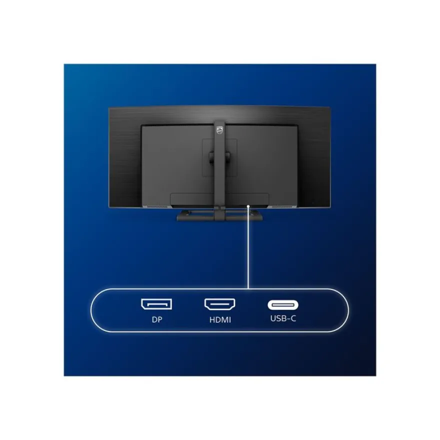 Philips E-line 346E2CUAE - Écran LED incurvé -34" - 3440 x 1440 UWQHD - HDMI, DisplayPort, USB-C - noir texturé