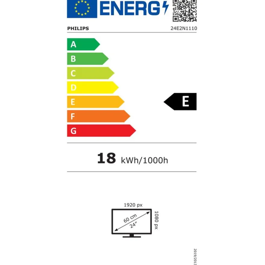 Philips 24E2N1110 - écran LED 24" - Full HD (1080p) - HDMI, VGA - noir