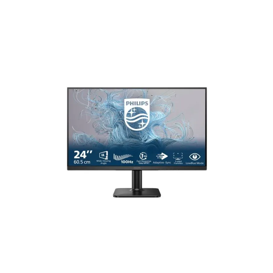 Philips 24E2N1100LB - Ecran LED 24" - 1920 x 1080 Full HD - HDMI, VGA - noir