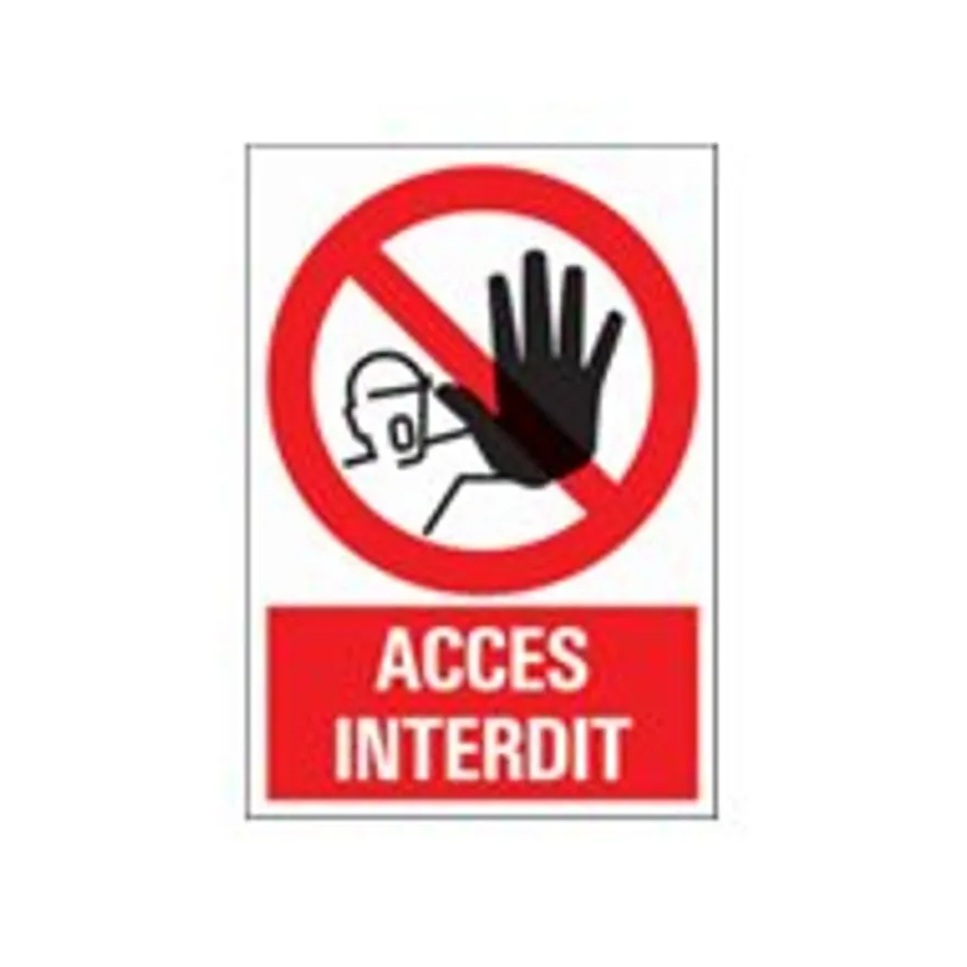 Pickup - Panneau Accès interdit - 230 x 330 mm