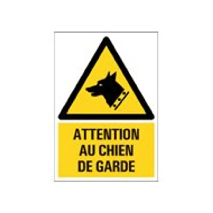 Pickup - Panneau Attention aux chiens - 230 x 330 mm
