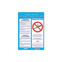 Pickup - Panneau d'affichage - Interdiction de vapoter