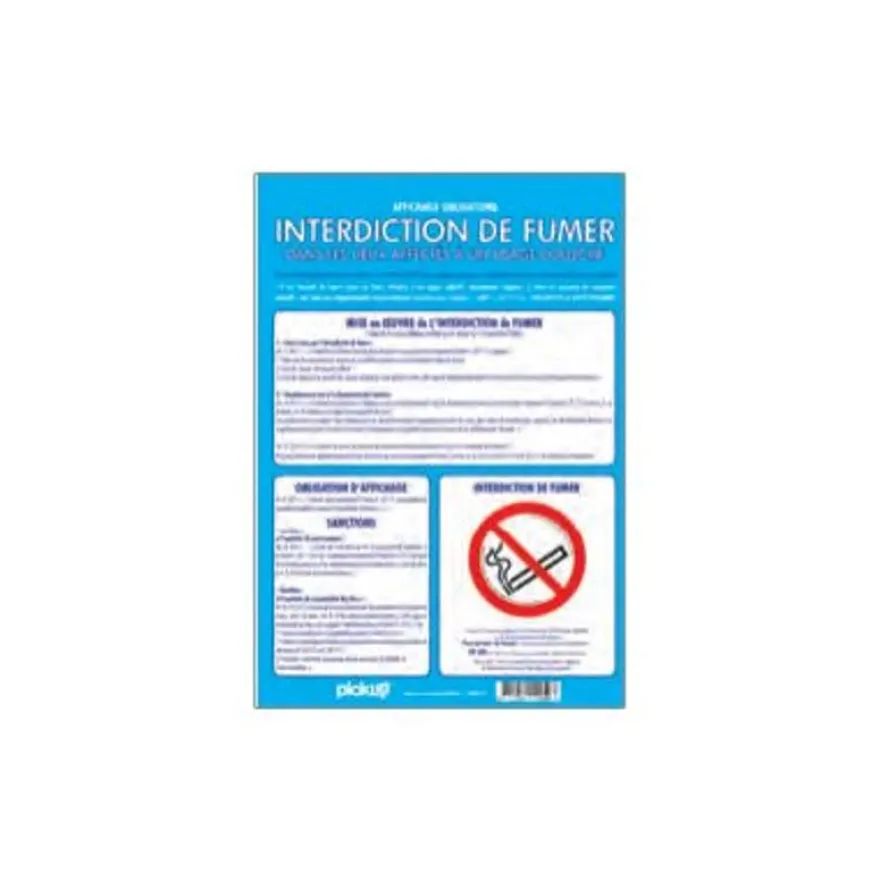Pickup - Panneau d'affichage - Interdiction de fumer