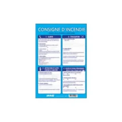 Pickup - Panneau d'affichage - Consignes d'incendie