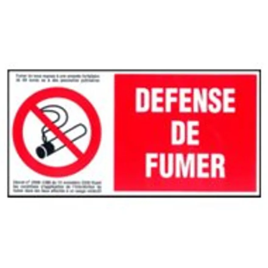 Pickup - Panneau de signalisation - 300 x 150 mm - Interdit de fumer