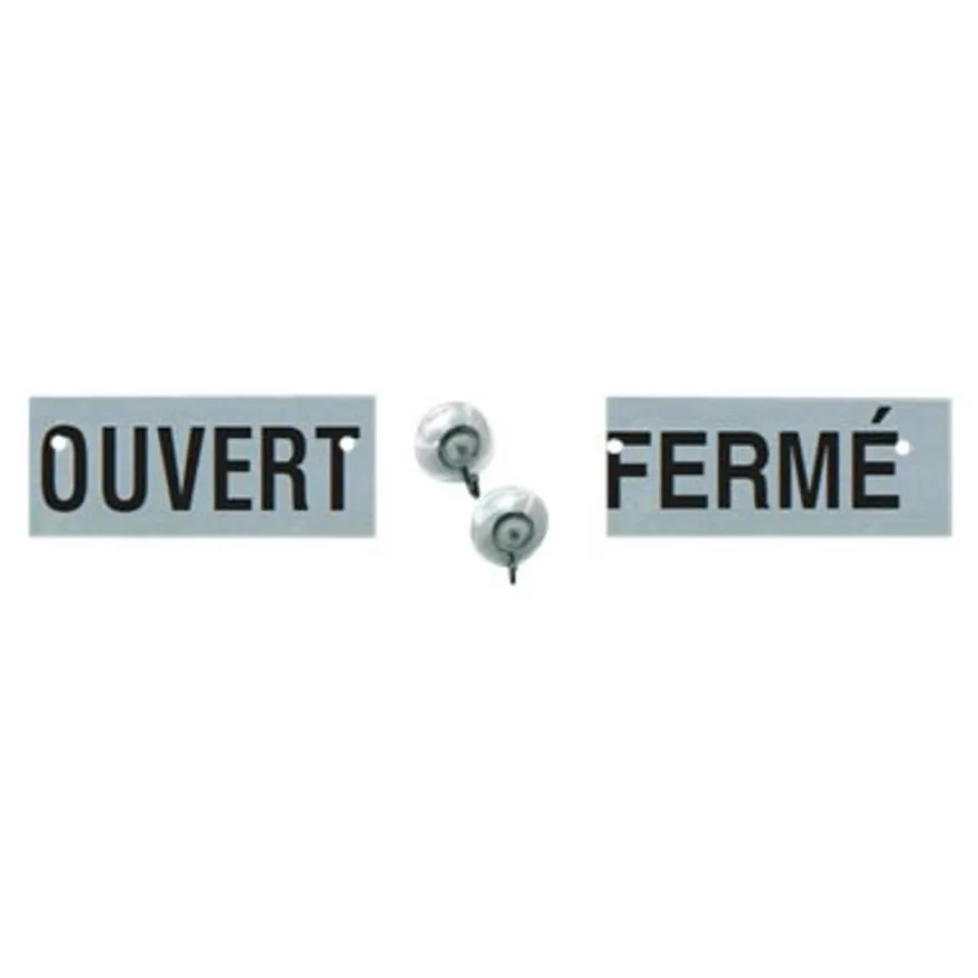 Pickup - Panneau double face - 70 x 150 mm - ouvert/fermé