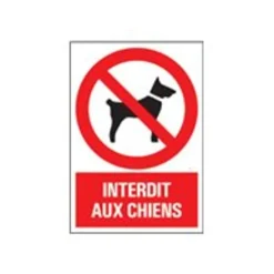 Pickup - Panneau Interdit aux chiens - 230 x 330 mm