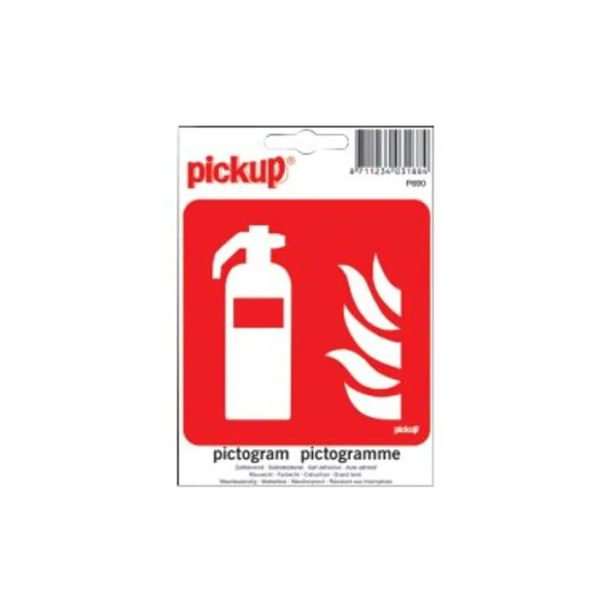 Pickup - Pictogramme - Extincteur - 100 x 100 mm