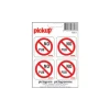 Pickup - Pictogramme - No pub - 4 autocollants 100 x 100 mm