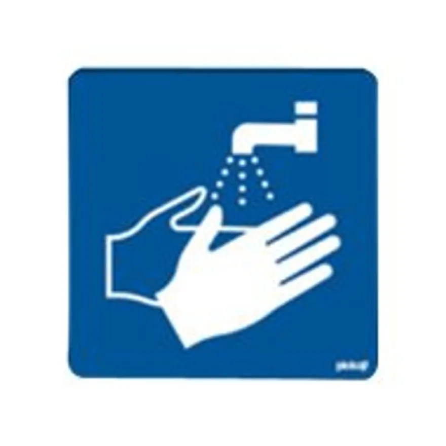 Pickup - Pictogramme - Obligation de se laver les mains - 100 x 100 mm