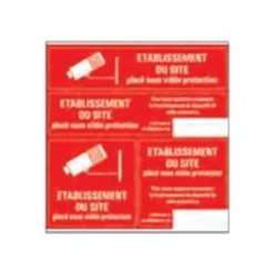 Pickup - Pictogramme - Site sous vidéoprotection - 4 autocollants 15 x 15 cm