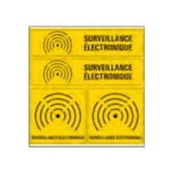 Pickup - Pictogramme - Surveillance électronique - 4 autocollants 15 x 15 cm