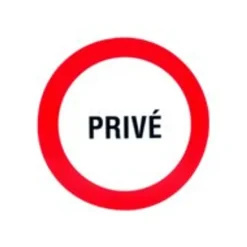 Pickup - Pictogramme rond - Privé - 300 mm