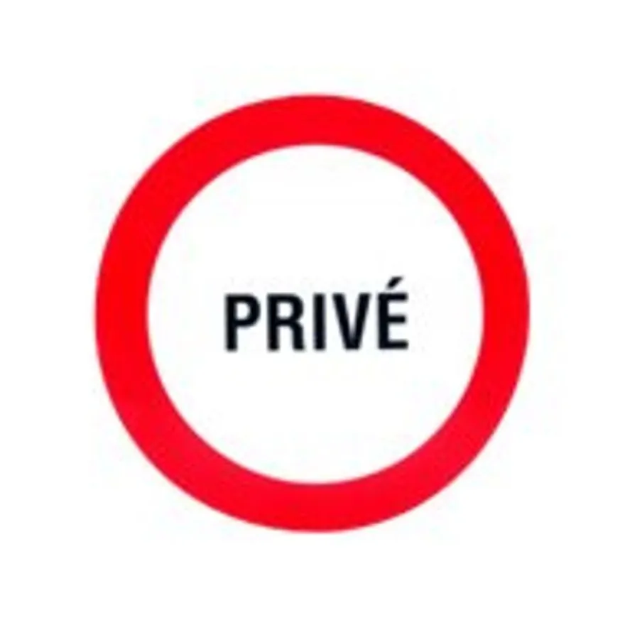 Pickup - Pictogramme rond - Privé - 300 mm