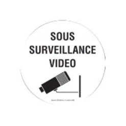 Pickup - Pictogramme rond - Magasin sous surveillance vidéo - 200 mm